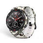 Amazfit T-Rex Reloj Inteligente Verde, Gris, Blanco AMOLED 3,3 cm (1.3″) GPS (satélite) – 3,3 cm (1.3″), AMOLED, Pantalla táctil, GPS (satélite), 58 g, Verde, Gris, Blanco