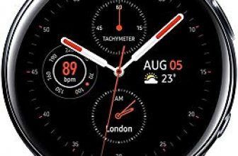 Samsung Galaxy Watch Active 2 – Smartwatch de Acero, 40mm, color Negro, Bluetooth