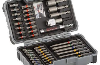 Bosch Professional Set de 43 unidades para atornillar y llaves de vaso