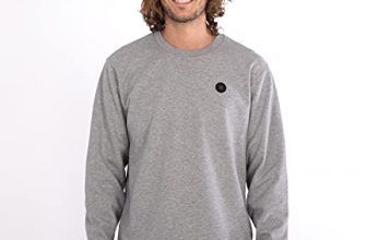 Hurley M Capetown Heat Crew, Dk Grey Htr, L