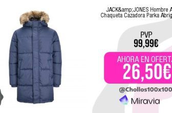JACK&JONES Hombre Anorak Chaqueta Cazadora Parka Abrigo
