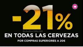 PROMO -21% CERVEZA #ElCorteIngles