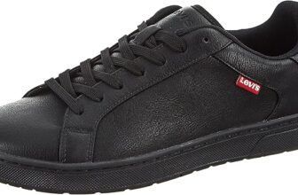 Levi’s Piper, Zapatillas Hombre, Negro (Full Black),