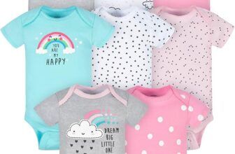 🌈 Gerber Juego de 8 bodis para bebé niña: suavidad, estilo y practicidad en un solo pack