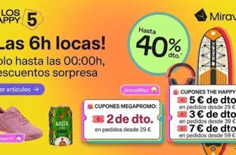 Evening Drop en Miravia: Cupones de Descuento «Los Happy 5»