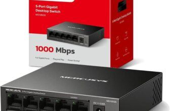 Mejora tu red local con el switch Mercusys MS105GS de 5 puertos Gigabit 🚀
