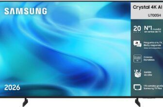¿Vale la pena la Samsung TV Crystal 4K AI U7005H de 55″? Análisis completo
