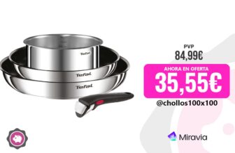 Set 4 Piezas Tefal Ingenio Cook Eat: Sartenes con Mango Extraíble