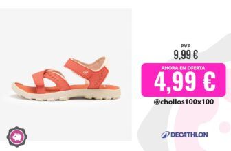 Sandalias de montaña y trekking mujer NH100 naranja: comodidad y ligereza para tus rutas