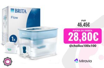 BRITA Depósito Filtrante Flow Azul: La solución definitiva para disfrutar de agua pura en casa