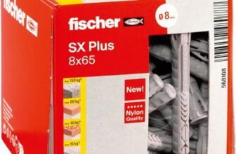 Fischer SX Plus 8×65: El taco de expansión definitivo para fijaciones de alta resistencia 🛠️