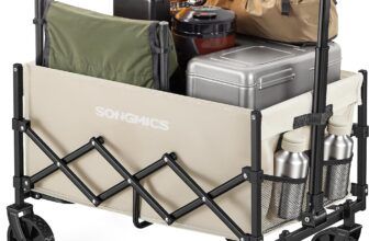 SONGMICS Carro Plegable de Jardín