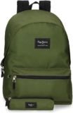Mochila Pepe Jeans Aris 15,6″ Verde con Estuche: comodidad y estilo para tu día a día 🎒💻