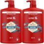 🌊 Old Spice Deep Sea Gel 3 en 1 2x1000ml – Frescura Marina para Cara, Cuerpo y Cabello