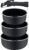 Bergner CLICK&COOK: Set de 4 Cazos Versátiles para Cocinas Modernas