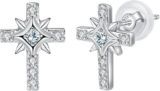 Pendientes Cruz Arrebol: Elegancia y Estilo en Plata de Ley 925