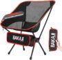 🏕️ Silla de Camping Plegable BAKAJI: comodidad y ligereza para tus aventuras al aire libre