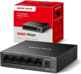 Mejora tu red local con el switch Mercusys MS105GS de 5 puertos Gigabit 🚀