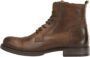 Descubre las botas JACK & JONES Jfwrussel Leather Cognac 19 para hombre