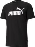 PUMA Ess Logo Tee, Camiseta de Deporte Hombre, Puma Black, S