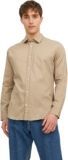 JACK & JONES Jjegingham Twill Shirt L/S Noos Camisa, Beige (Crockery/Beige), XL Uomo