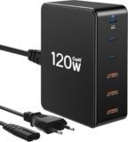 Cargador USB-C ssouwao 120W: potencia, velocidad y comodidad en un solo dispositivo