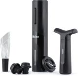 Haier Set de Vino Eléctrico Recargable — Aireador + Abrebotellas USB 🍷
