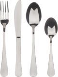 Bergner Munich – Set de cubiertos de 24 piezas, 6 cuchillos, 6 tenedores, 6 cucharas y 6 cucharillas