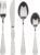 Bergner Munich – Set de cubiertos de 24 piezas, 6 cuchillos, 6 tenedores, 6 cucharas y 6 cucharillas