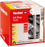 Fischer SX Plus 8×65: El taco de expansión definitivo para fijaciones de alta resistencia 🛠️