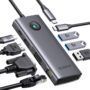 ORICO Estación de carga USB C, 8 en 1 para ordenador