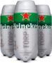 Heineken Cerveza Lager Barril Torp Pack, 5 x 2L