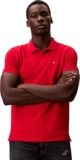 Calvin Klein Polo Monogram de Piqué para Hombre: elegancia y comodidad en color rojo 🔴