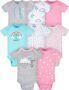 🌈 Gerber Juego de 8 bodis para bebé niña: suavidad, estilo y practicidad en un solo pack