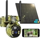 🔒 Seguridad sin límites: Cámara 4G SEHMUA con panel solar, visión 2K y sin WiFi