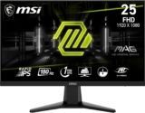 MSI mag 256F Monitor Gaming Plano de 24,5″ FHD, Panel IPS