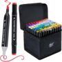 🎨 Acrylic Markers, 80 Colores: ¡Da vida a tus creaciones!