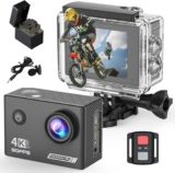 Yolansin 4k 30fps Camara Acuatica, 20MP HD Videocámara 40M Impermeable