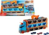 Hot Wheels City — Camión autopista: Pista de 2 m con lanzador y 3 coches