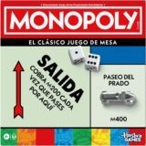 Monopoly clásico con bandeja de almacenamiento y peones grandes (versión en español) 🎲