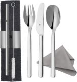 WMF My2Go – Cubertería para Llevar 8 Piezas de Acero