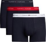 Pack de 3 Calzoncillos Bóxer Tommy Hilfiger para Hombre – Comodidad y Estilo en Cada Movimiento
