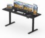 SANODESK Escritorio Elevable Eléctrico 160x60cm con 2 Gancho