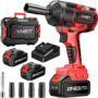 🛠️ Potencia Inalámbrica al Mejor Precio: Llave de Impacto Avhrit 1000N.m con 2 Baterías 🔋🚗