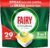 Fairy Original Todo En Uno Cápsulas De Lavavajillas, Limón, 29 Cápsulas, Efectivas Incluso En La Grasa Reseca