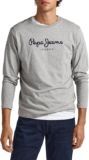 Pepe Jeans Eggo Camiseta para Hombre Slim Fit Manga Larga Gris, M