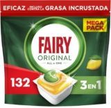 Fairy Original Todo En Uno 132 Cápsulas: Limpieza Potente Desde el Primer Lavado ✨