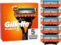 Gillette Fusion 5 Cuchillas de Afeitar Hombre, Paquete de 5 Cuchillas de Recambio (el embalaje puede variar)