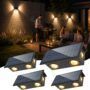 NATPOW Aplique Solar de Pared: Iluminación Exterior Cálida y Eficiente