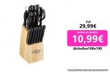 Juego de 15 cuchillos SAN IGNACIO Tenessy de cocina fabricados en acero inoxidable